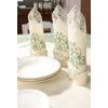 Снежинка / Snowflake / Table linen set with tambour embroidery and machine lace