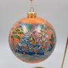 Палех / Palekh / Christmas tree ball "Santa Claus" glass, master Chaparina
