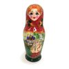 Вятский сувенир / Author's painted nesting doll "Katyusha" red shawl