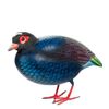 Decor and Gift / Wooden figurine "Blue quail"
