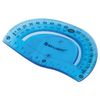 Set the drawing medium flexible BRAUBERG "FLEX" (ruler 20 cm, a triangle, a protractor), assorted