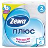 ZEWA / Giấy vệ sinh Plus, 2 lớp (4x23 m), màu trắng, hàn 4 chiếc.