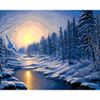Опт-картина / Peinture par numéros 40x50 Rivière d'hiver