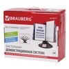 BRAUBERG / Demonstration system "SOLID" tabletop for 10 panels, with 10 color panels A4, black