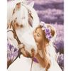 Опт-картина / Sayılara göre boyama 40x50 Kız ve at