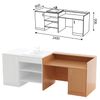 Table (PBAGT 2) for chemistry cabinet, 2400 x800s900 mm, LDSP beech/plastic