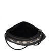 Торжокские золотошвеи / Handmade black shoulder bag "Bindweed"