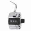 Mechanical counter (clicker), counting from 0 to 9999, metal body, chrome, BRAUBERG