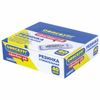 Eraser OTISBURG, 57х18х8 mm, three-layer, white, in cardboard display
