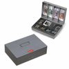 Box for money, valuables, documents, stamps, 80x195x290 mm, combination lock, dark gray, BRAUBERG
