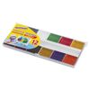 Paint watercolor ONLANDIA "SCHOOL" 12 flowers, honey, WITH BRUSH, plastic box