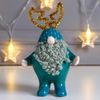 Сималенд / Lembrança de cerâmica "Papai Noel, barba encaracolada, boné com chifres"