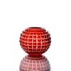 Гусевской Хрустальный завод / Crystal vase for flowers "Razotsvet" small red