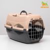 Пижон / Dude / Carrier for animals up to 12 kg 49x33x32cm, metal door, beige-gray