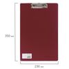Planche-plateau OFFISMAG avec pince A4 (230x350 mm), carton / PVC, RUSSIE, BORDEAUX