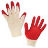 ЛАЙМА / Cotton gloves LUX, SET 5 PAIRS, 13 class, 36-38 g, 100 tex, SINGLE latex coating