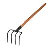 Greengo / Pitchfork, 4-horned, wide, wooden handle, "Premium"