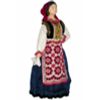 Потешный промысел / Porcelain souvenir doll "Gomel district. Jewish female festive costume"