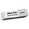 Goma de borrar FACTIS IM 30 (España), 59x20x10 mm, blanco-gris, rectangular, bordes biselados, caucho sintético