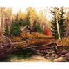 Опт-картина / Malen nach Zahlen 40x50 Hütte im Wald