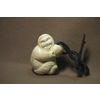 Тобольская фабрика художественных косторезных изделий / Tobolsk factory of art bone-carving products / Keychain "Goalkeeper"