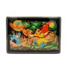 Палех / Box "Firebird" 12x8 cm, author Terentyeva