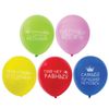 ЗОЛОТАЯ СКАЗКА / Balloons 12 "(30 cm), SET of 5 pieces, assorted 5 colors, with" Compliments "pattern, package