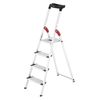 Stepladder L80 ComfortLine 4 step width 13cm, aluminum, with tool tray, Hailo