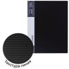 Folder with side metal press and inner pocket BRAUBERG "Contract", black, up to 100 sheets, 0.7 mm