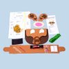 Волшебная мастеркая / Magic trowel / Set for creativity "Handbag. Puppy"