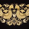 Торжокские золотошвеи / Velvet bag "Birds"