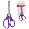 BRAUBERG scissors, 130 mm, ergonomic handle, carton packing with hanger, assorted
