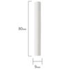 Chalk white FISMA, anti-dust, set of 100 pieces, round
