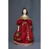 Потешный промысел / Muñeca de porcelana de recuerdo "Dama con vestido de gala y abanico, década de 1830"