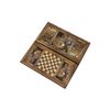 GamesDealer / 西洋双陆棋 + 跳棋“叙利亚狮子”小（俄罗斯，木材，40x20x4 厘米）