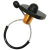 Anti-theft bottle tags, radio frequency, set of 500 pcs., "Bottle Tag", cable 15 cm, 8.2 MHz, black