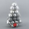 Зимнее волшебство / A set of balls "Silver patterns", d-5 cm, 34 pcs