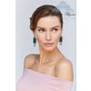 Lace earrings "Anastasia" green