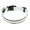 Пижон / Dude / Collar with light and 2 reflective stripes, 45-50 cm, 3 light modes, white