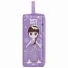 Pencil case-cosmetic bag ONLANDIA with handle, 2 pockets, soft, Girl, purple, 20х5х9 cm