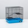 Пижон / Dude / Cage for rodents No. 3-1, with 2 floors, without filling, 33 x 24 x 28 cm, turquoise