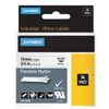 DYMO Rhino label printer cartridge, 19 mm x 3.5 m, nylon ribbon, black print, uneven surface, white