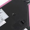 SCARLETT / Floor scales SC-217, electronic, weight up to 180 kg, square, glass, pink