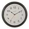 Wall clock TROYKA 88880886, circle, white, black frame, 31х31х4,5 cm