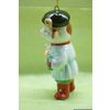 Ярославская майолика / Christmas toy "Grishka goby in a white shirt"