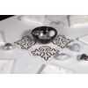 Снежинка / Snowflake / Napkin "Under the lace" with cutwork embroidery