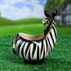 Керамика ручной работы / Figured planter "Zebra" 1 l