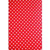Sheet Tamarana for creativity "White dots on a red background" on the fabric