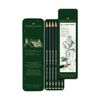 FABER-CASTELL / A set of black lead pencils of different hardness "Castell" 6 pcs, 8B-HB
