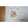 Елецкие кружева / Yelets lace / Linen countertop "Tulips"